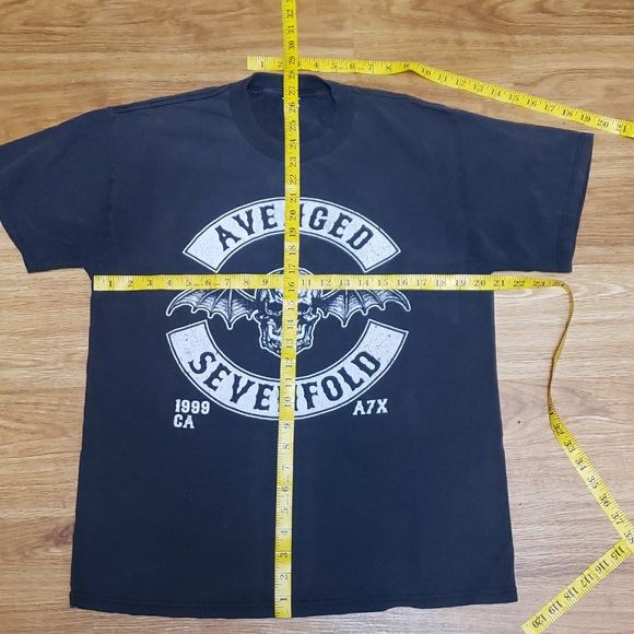VINTAGE! 1999 AVENGED SEVENFOLD T-SHIRT L - Picture 2 of 4